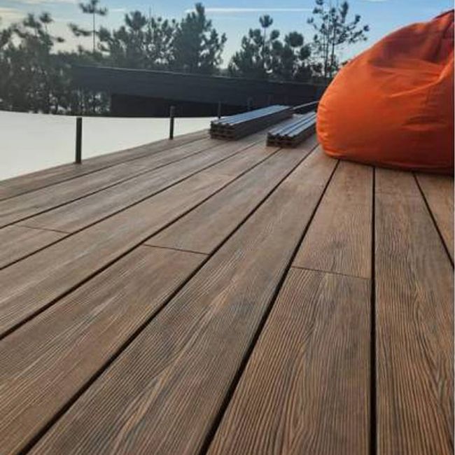 Терасна дошка: Renwood 3D MASSIVE Amber Teak