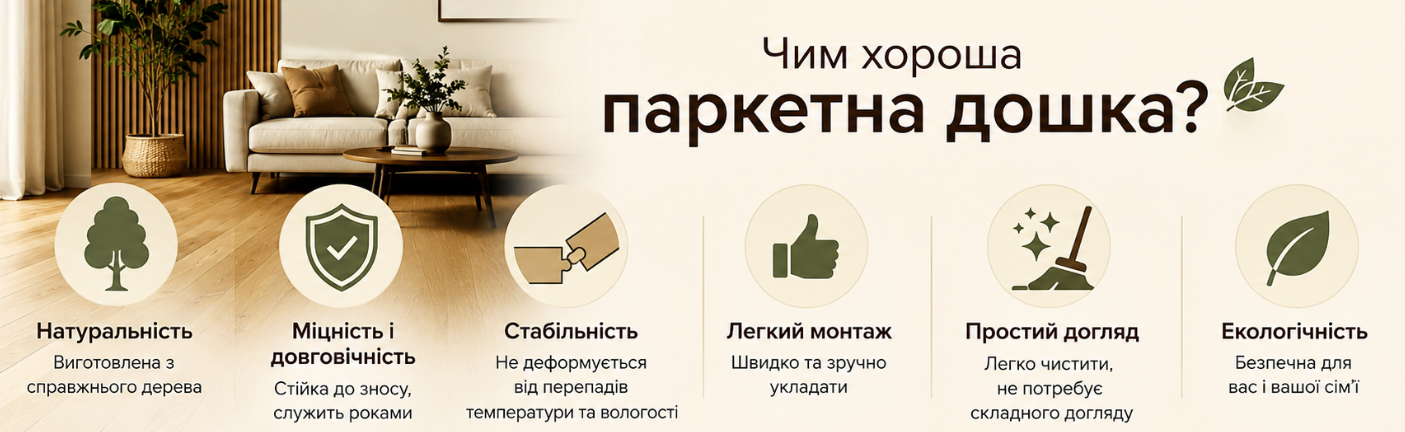 Чим хороша паркетна дошка