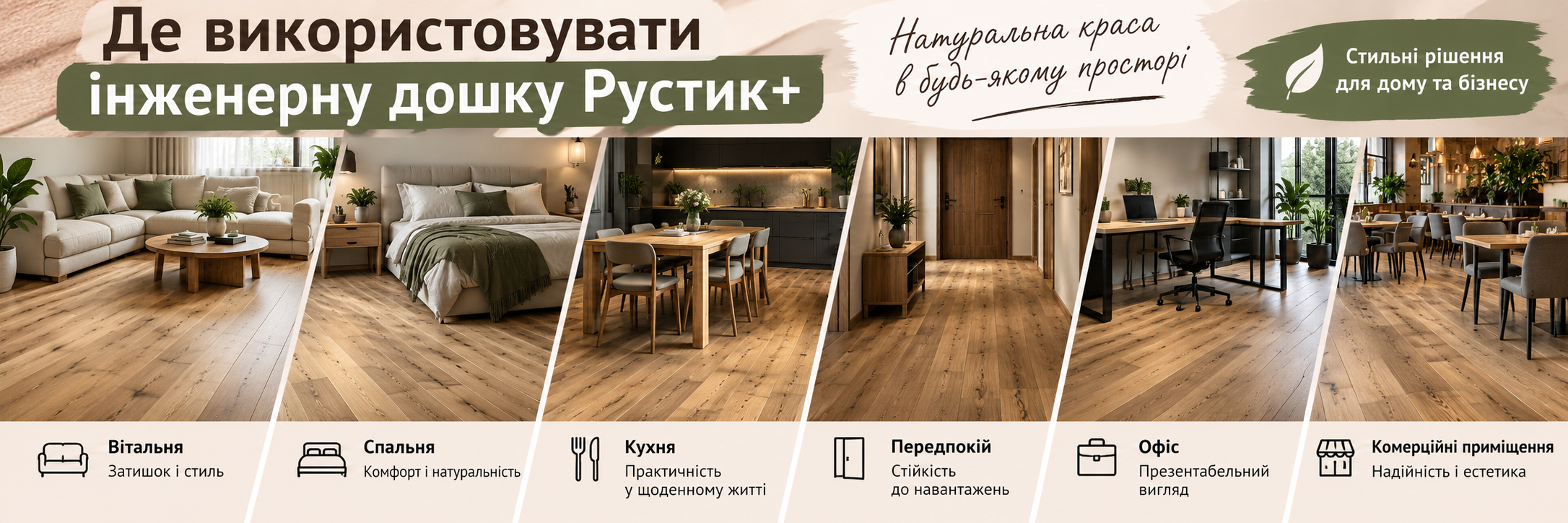 Где использовать инженерную доску Рустик+