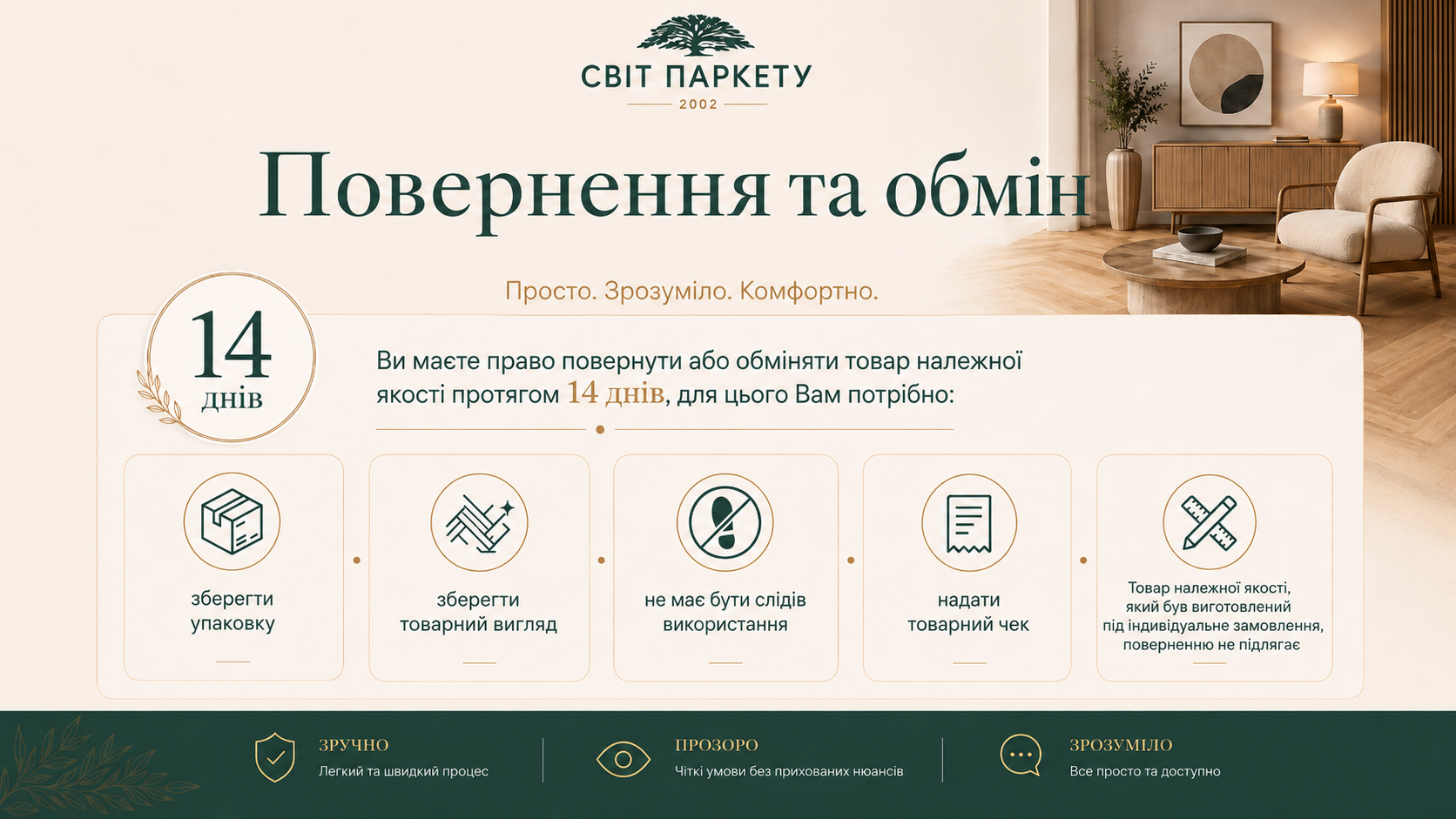 Возврат и обмен
