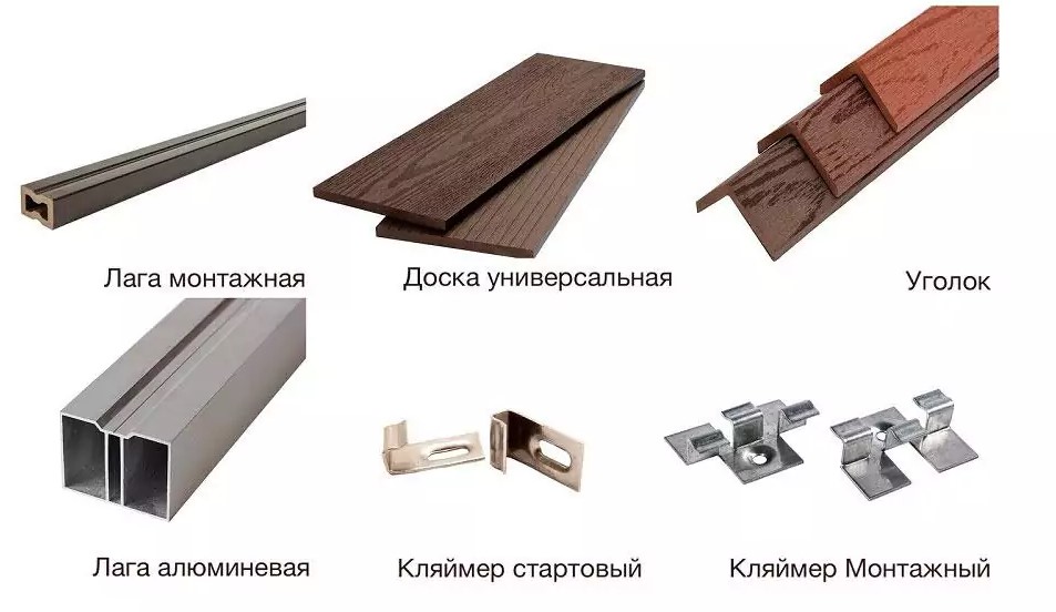 Купить комплектующие для террасной доски в магазине Свит Паркету в Киеве